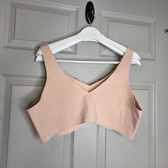 Honeylove V-Neck Bra - Nude Peach Sand 3XL- Wireless Pullover - Picture 3 of 6